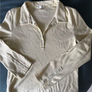 Yellow Long Sleeve Women's Top